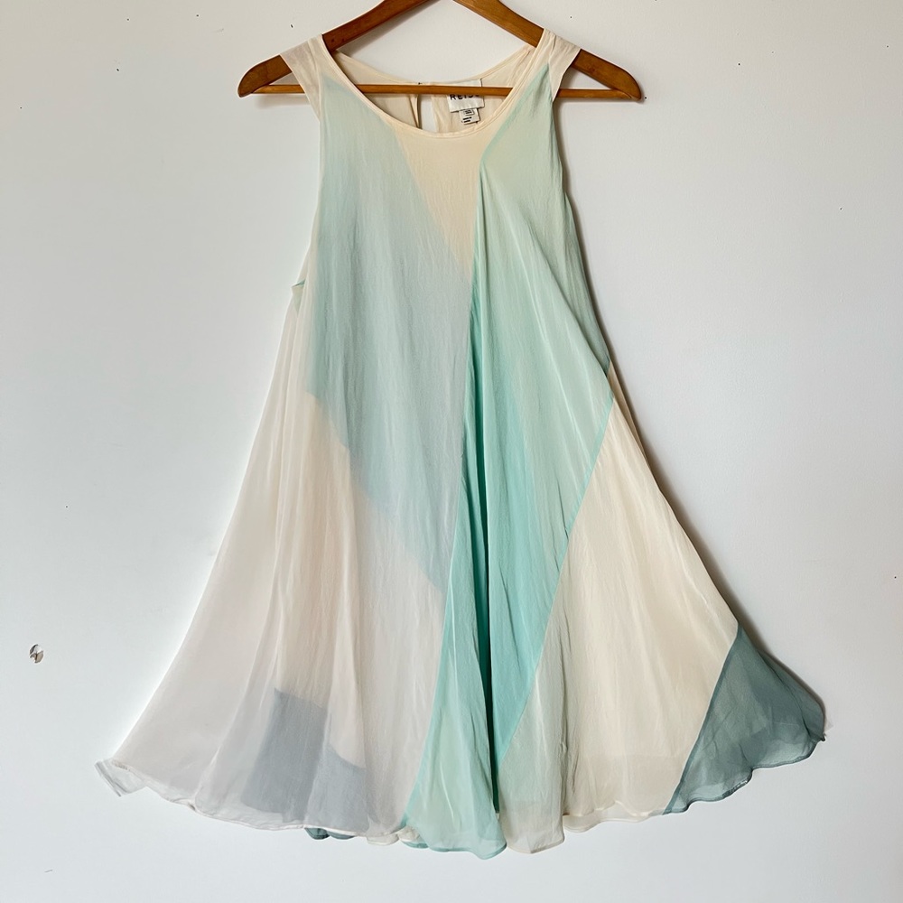 Reiss - summer pastel later 100% silk dress